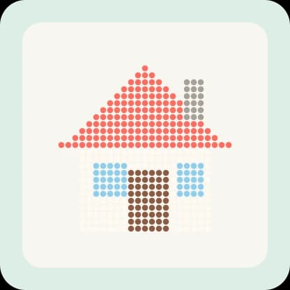 灯火小屋 拼豆图纸